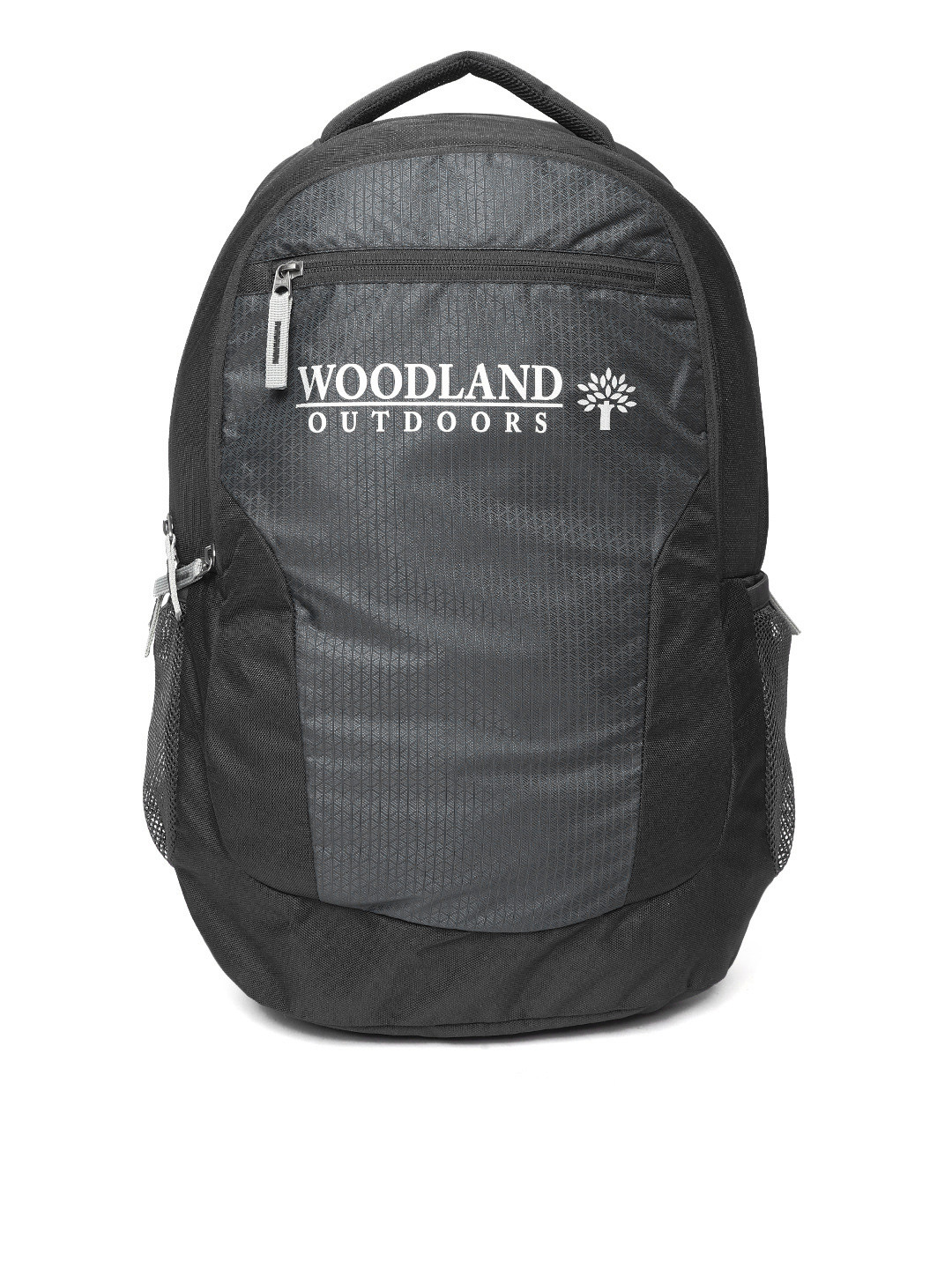 Buy Woodland Unisex Black Textured Laptop Backpack