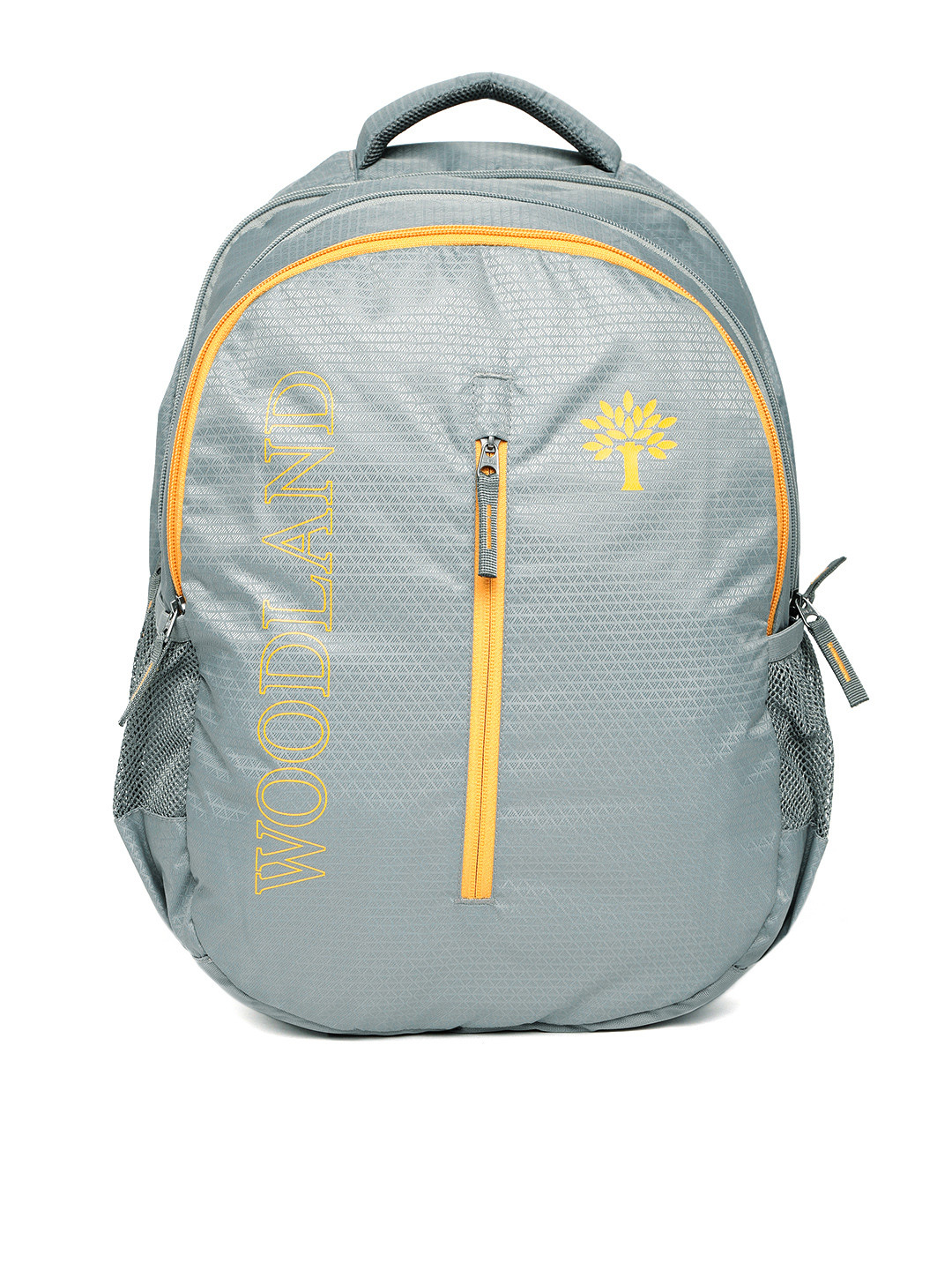 Buy Woodland Unisex Grey Brand Logo Laptop Backpack