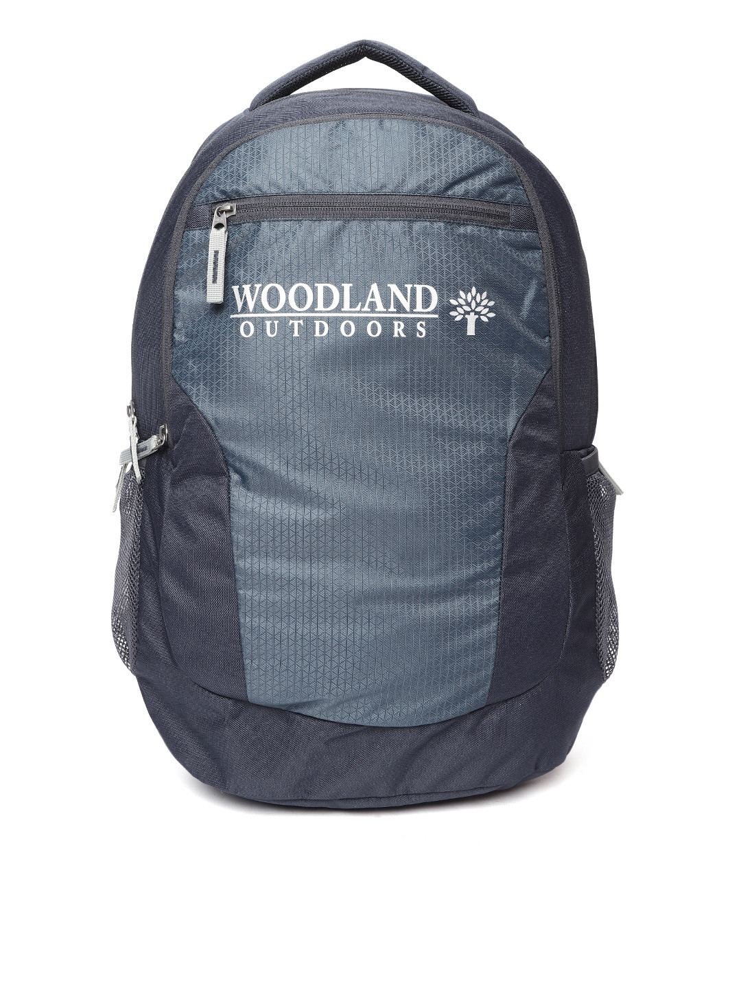 Buy Woodland Unisex Navy Textured Laptop Backpack Backpacks