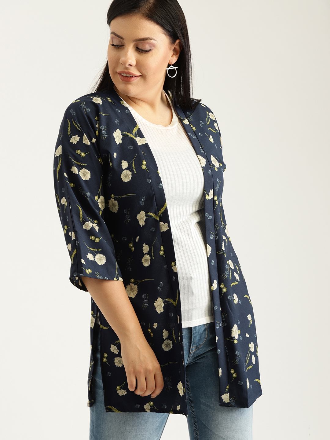 plus size open front shrug