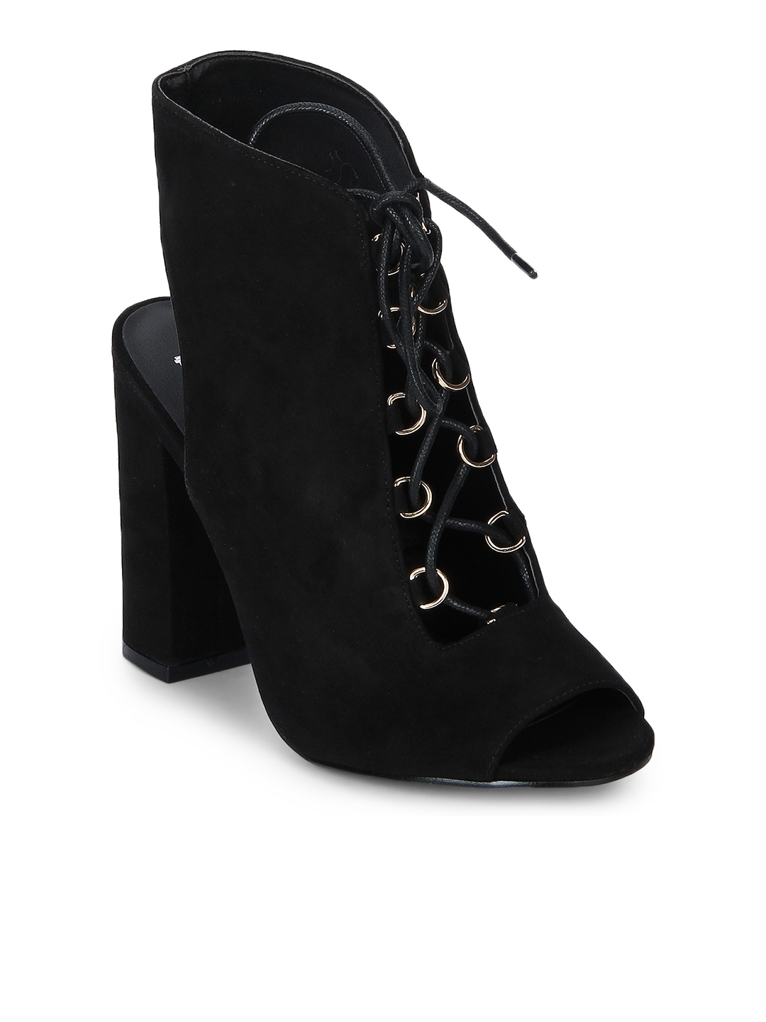 lace block heels