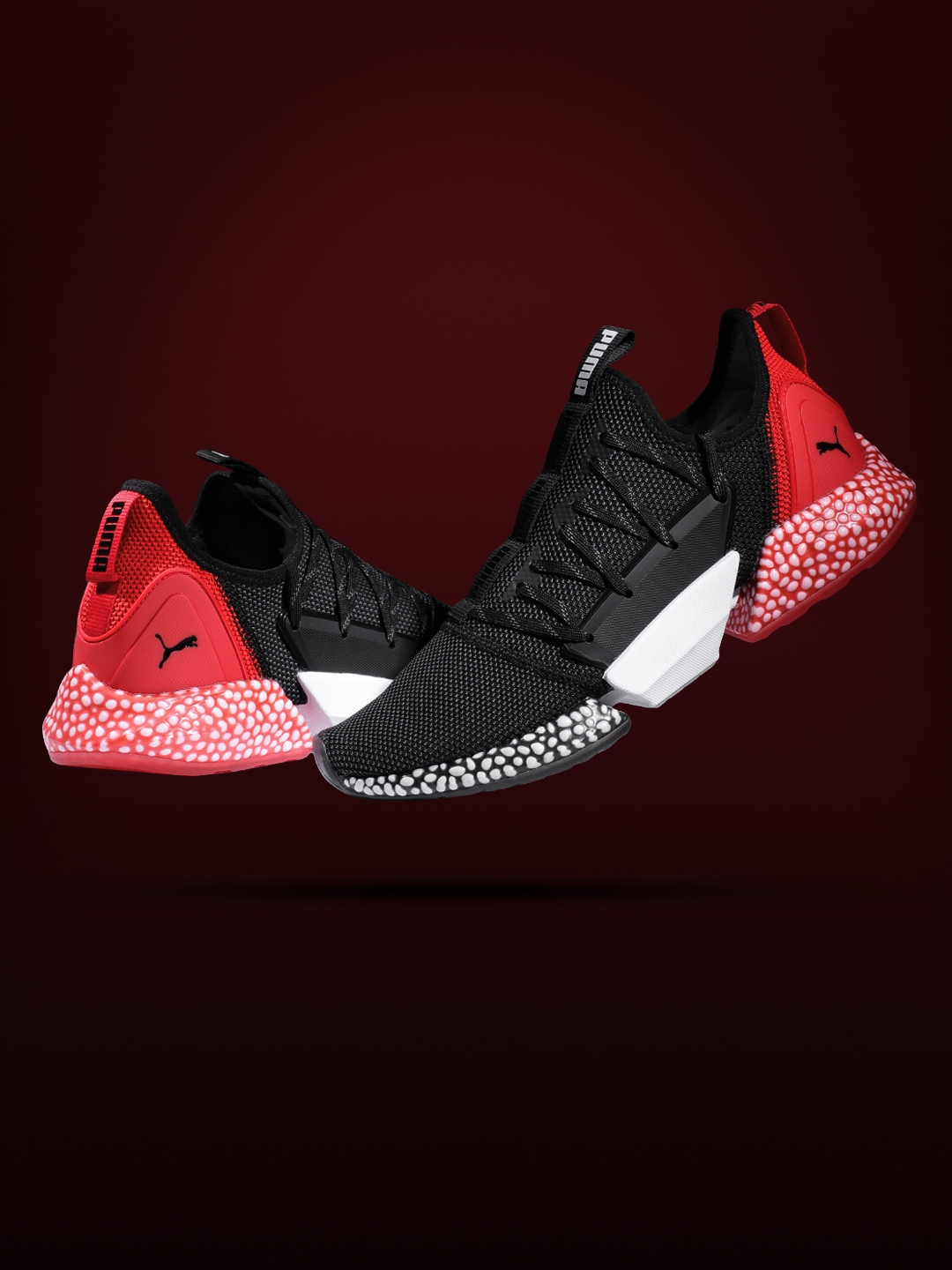 puma hybrid rocket runner mens black