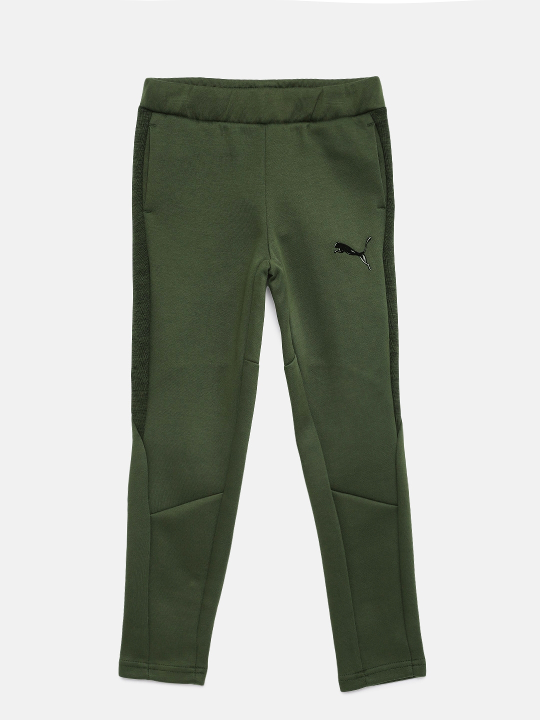 Buy Puma Boys Olive Green Evostripe Track Pants - Track Pants for Boys ...