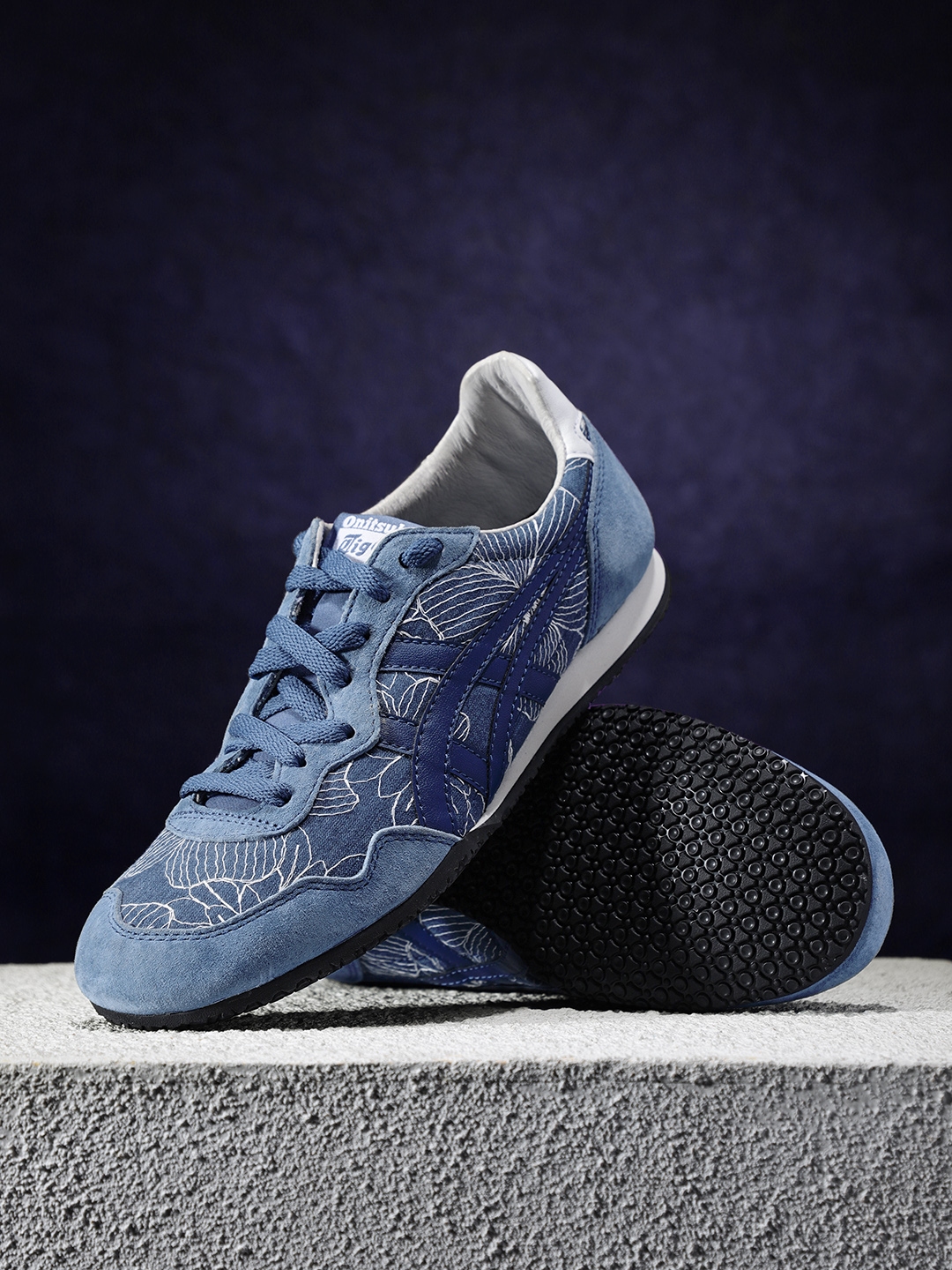 onitsuka tiger serrano womens blue