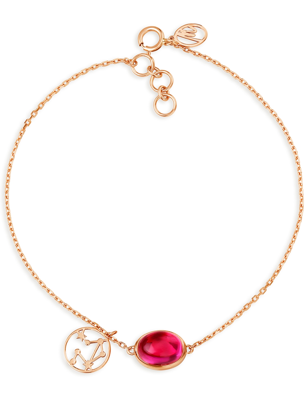 Buy Mia By Tanishq 14KT Libra Birthstone Rose Gold Bracelet 1.27 G - Bracelet Gold for Women