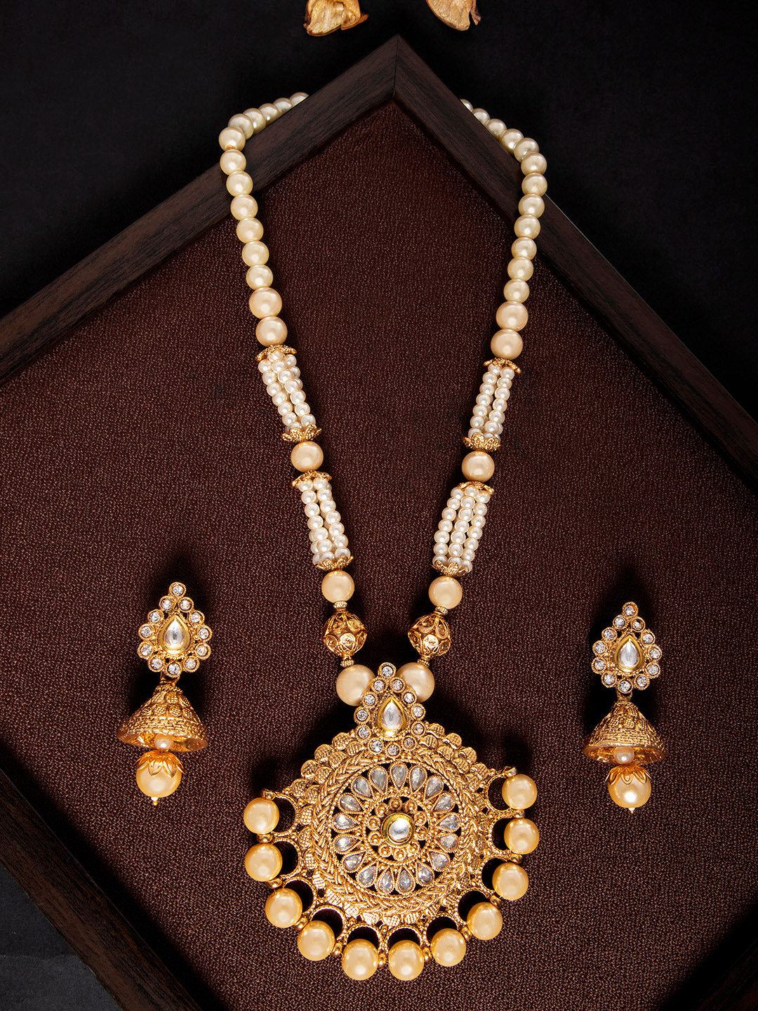 Myntra jewellery necklace set clearance