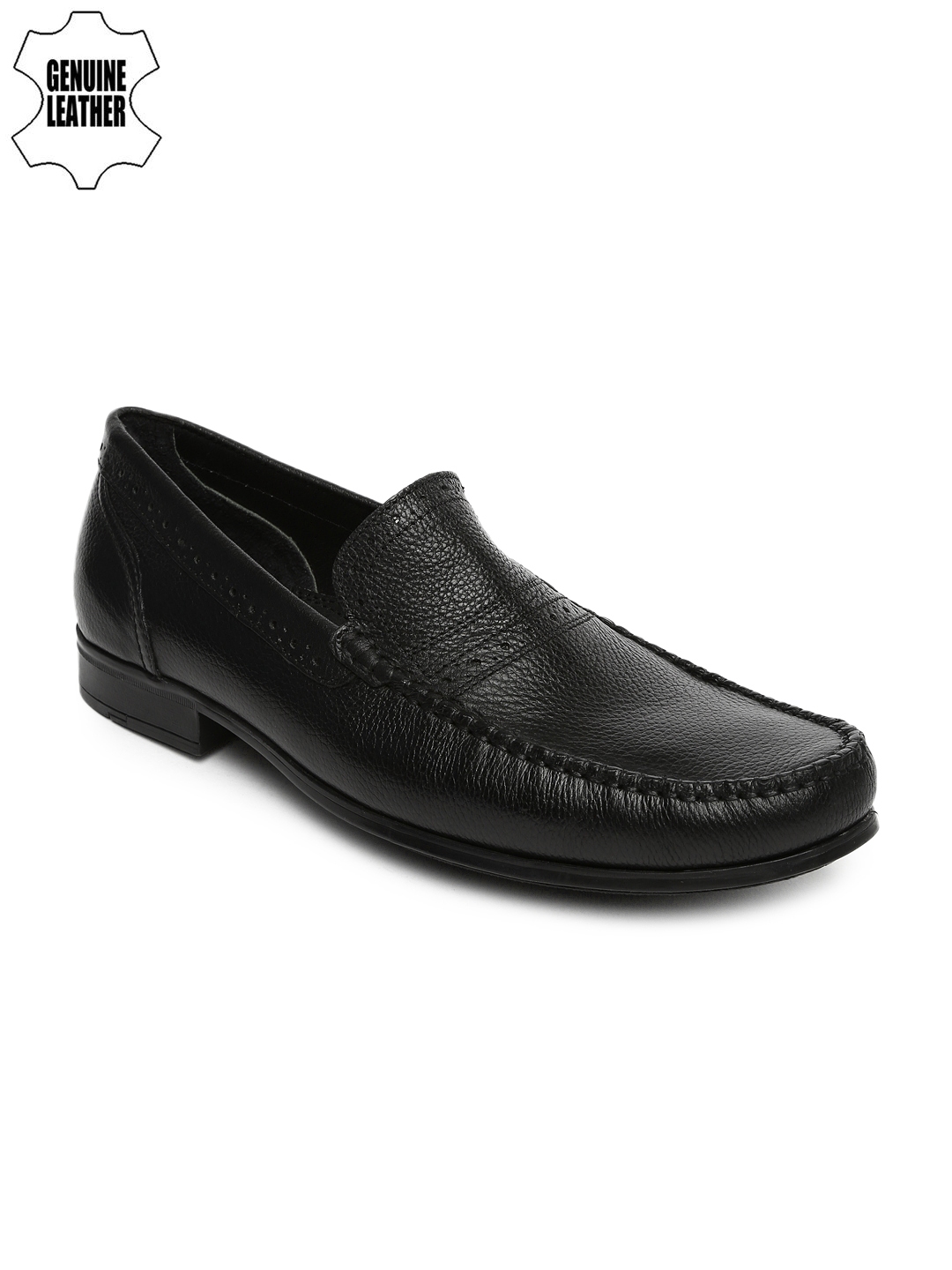 Buy Ruosh Work Men Black Leather Semiformal Shoes Formal Shoes For Men 705610 Myntra 9378