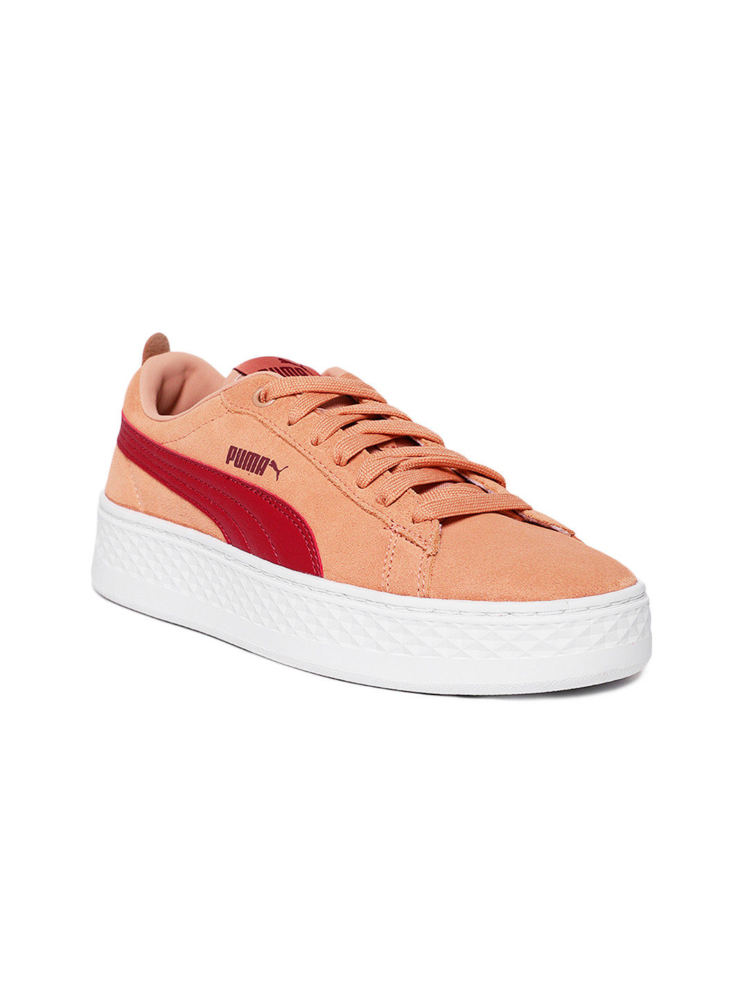 puma peach sneakers