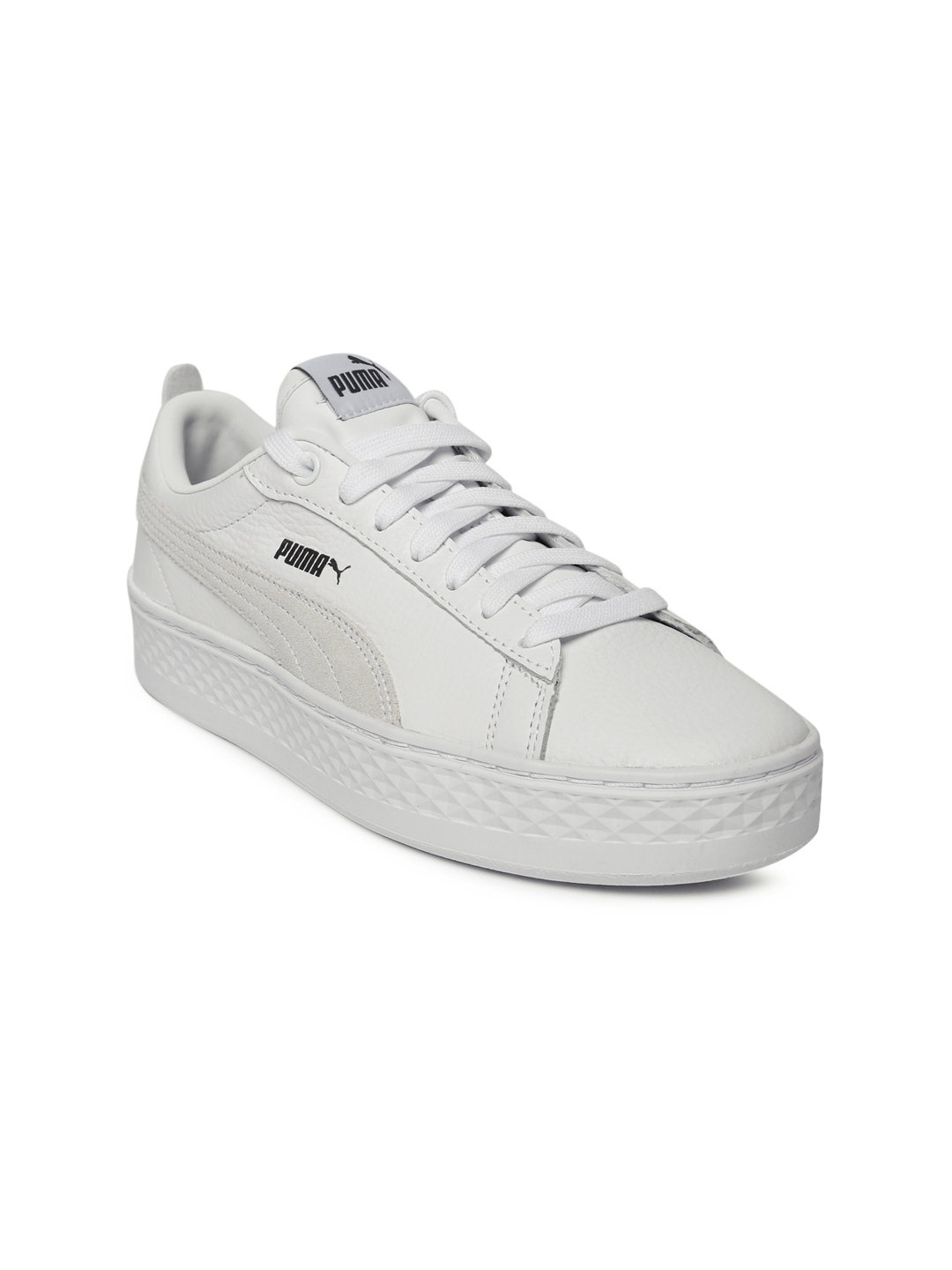 puma white sneakers platform