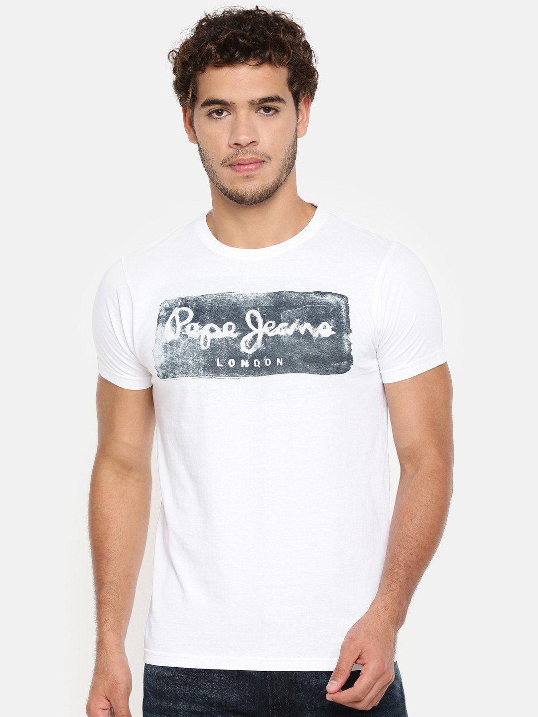Pepe Jeans White Cotton Men TShirt main image 1