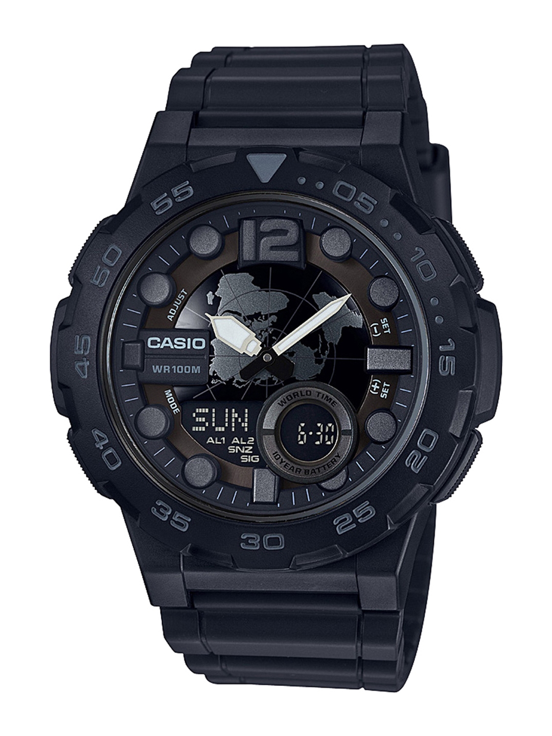 casio ad218 youth combination watch