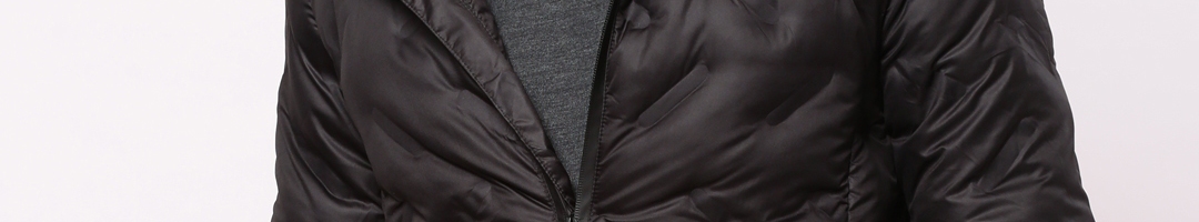 Buy Ether Men Black Solid Hooded Puffer Jacket - Jackets for Men ...