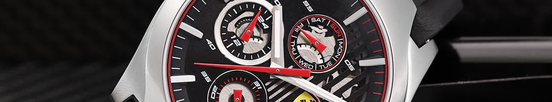 Buy SCUDERIA FERRARI Men Black AERO Analogue Watch 0830510 - Watches ...