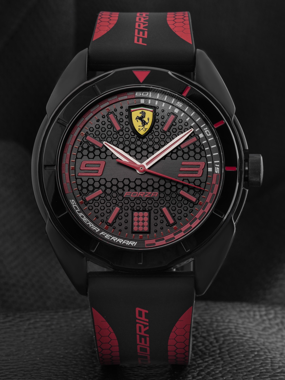 Buy SCUDERIA FERRARI Forza Men Black Analogue Watch 0830515 - Watches ...