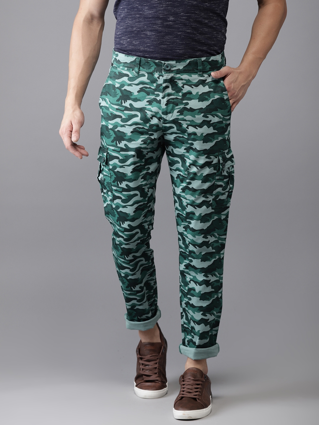 cargo pants with belt