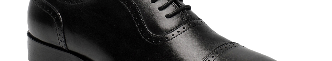 Buy Churchill & Company Men Black Genuine Leather Oxfords - Formal ...