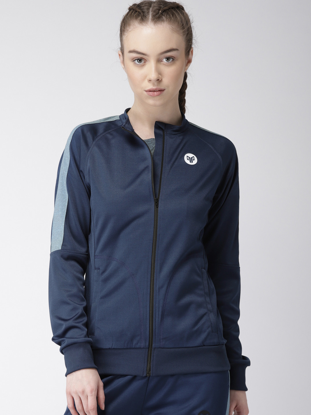Buy 2GO Women Blue Solid Sporty Jacket Jackets for Women 7092738 Myntra