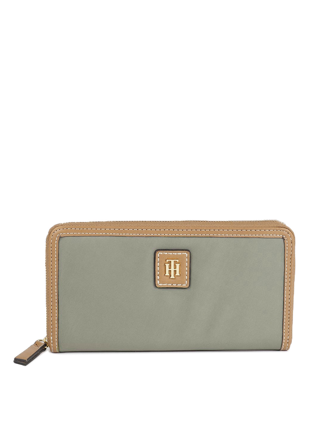 Buy Tommy Hilfiger Women Khaki Solid JULIA LG Zip Around Wallet