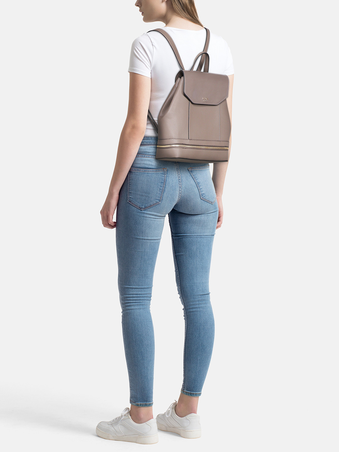 Buy Dune London Women Taupe Solid Backpack Backpacks for Women