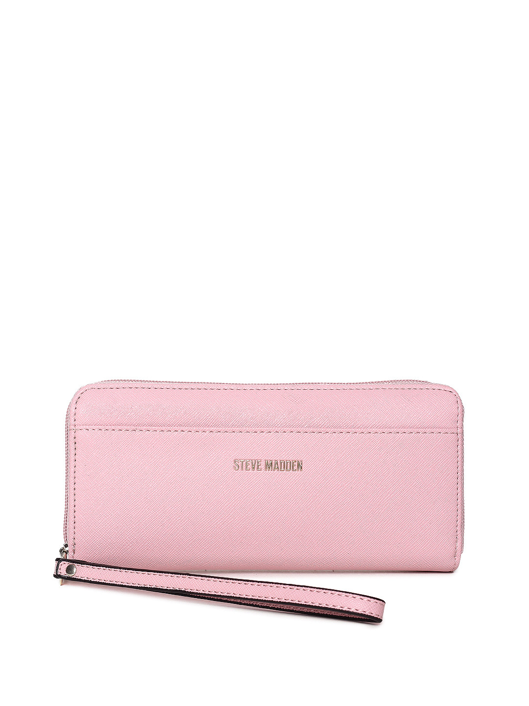 Buy Steve Madden Women Pink Solid Zip Around Wallet Wallets for Women