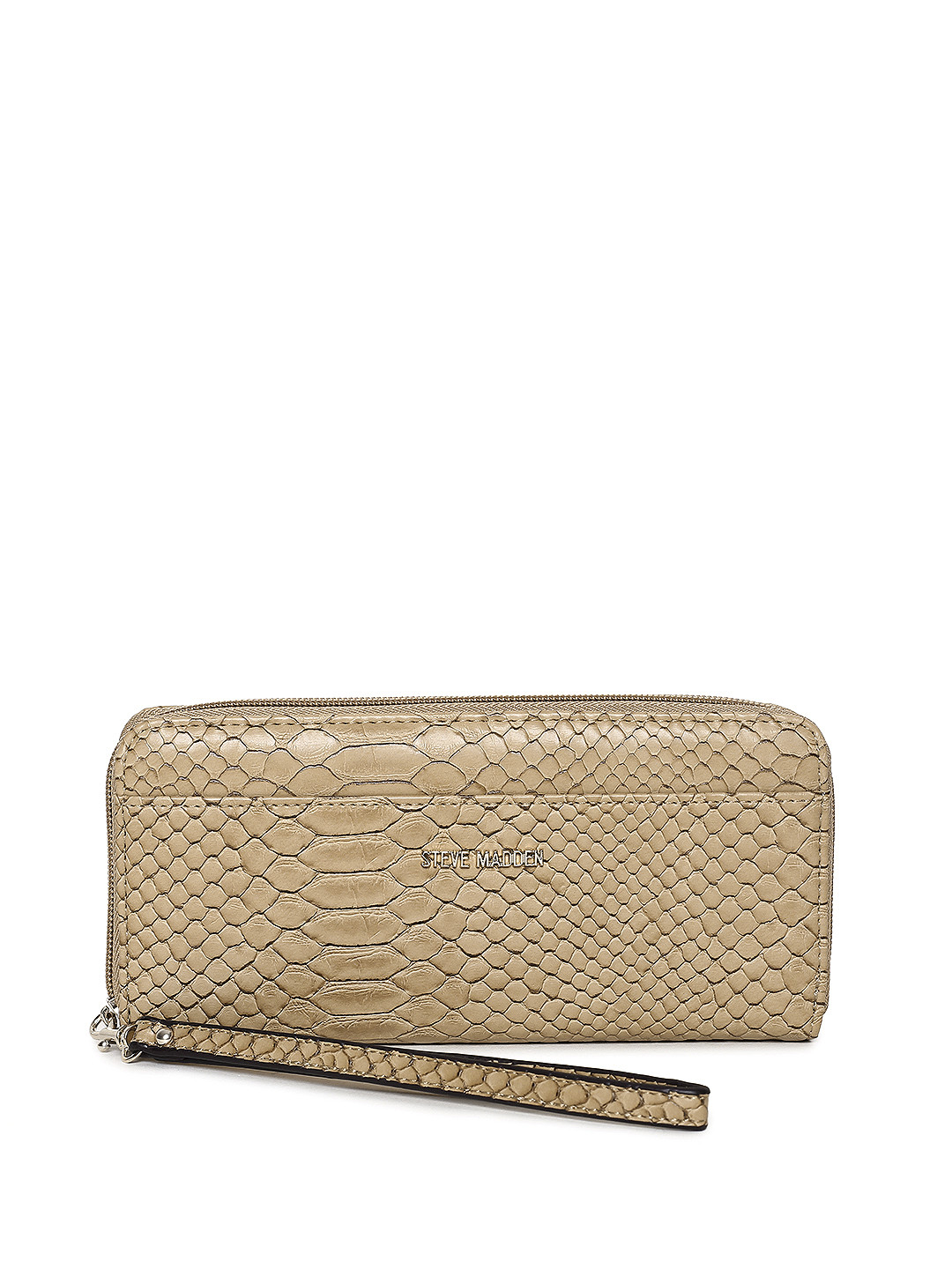 Buy Steve Madden Women Brown Textured Zip Around Wallet Wallets for