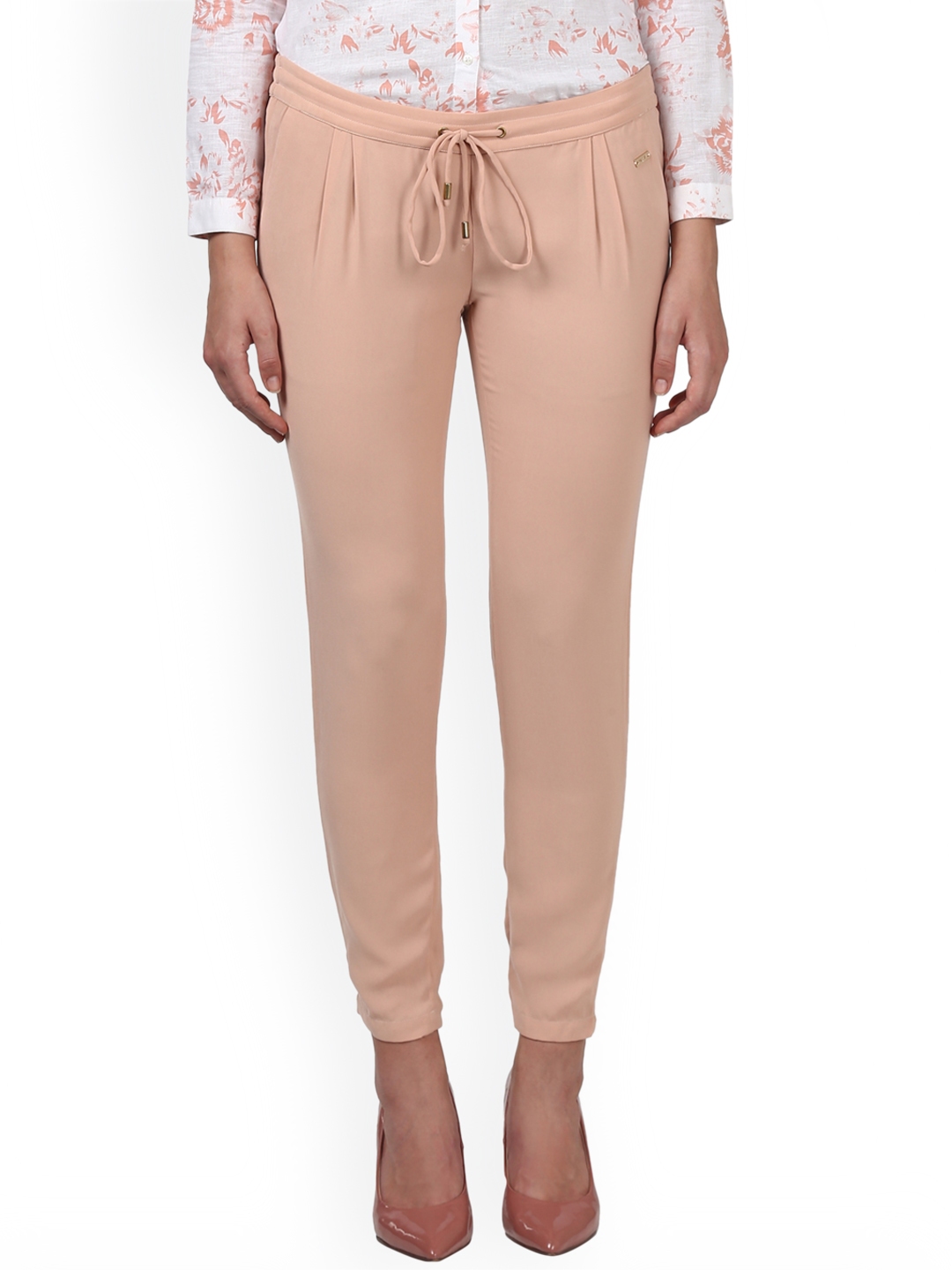 peach color joggers