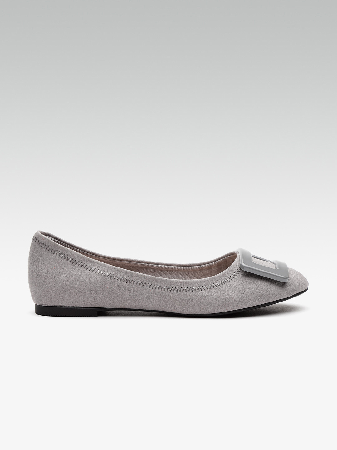Buy DOROTHY PERKINS Women Grey Solid Ballerinas Flats for Women 7099556 Myntra