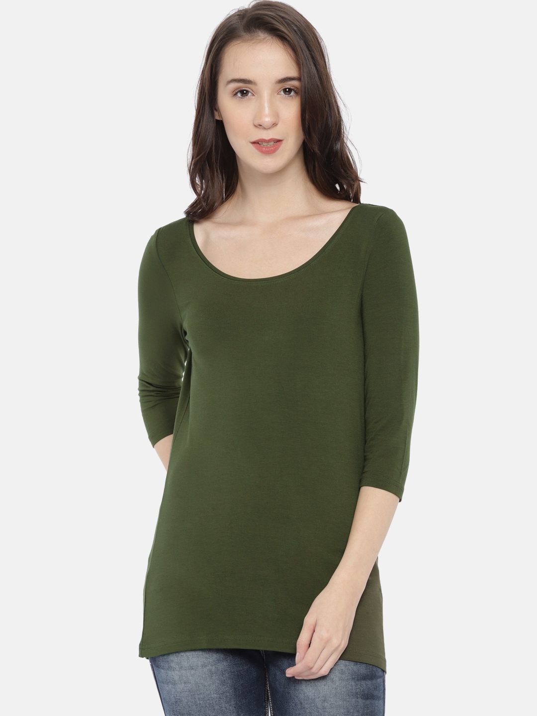 olive green tops womens