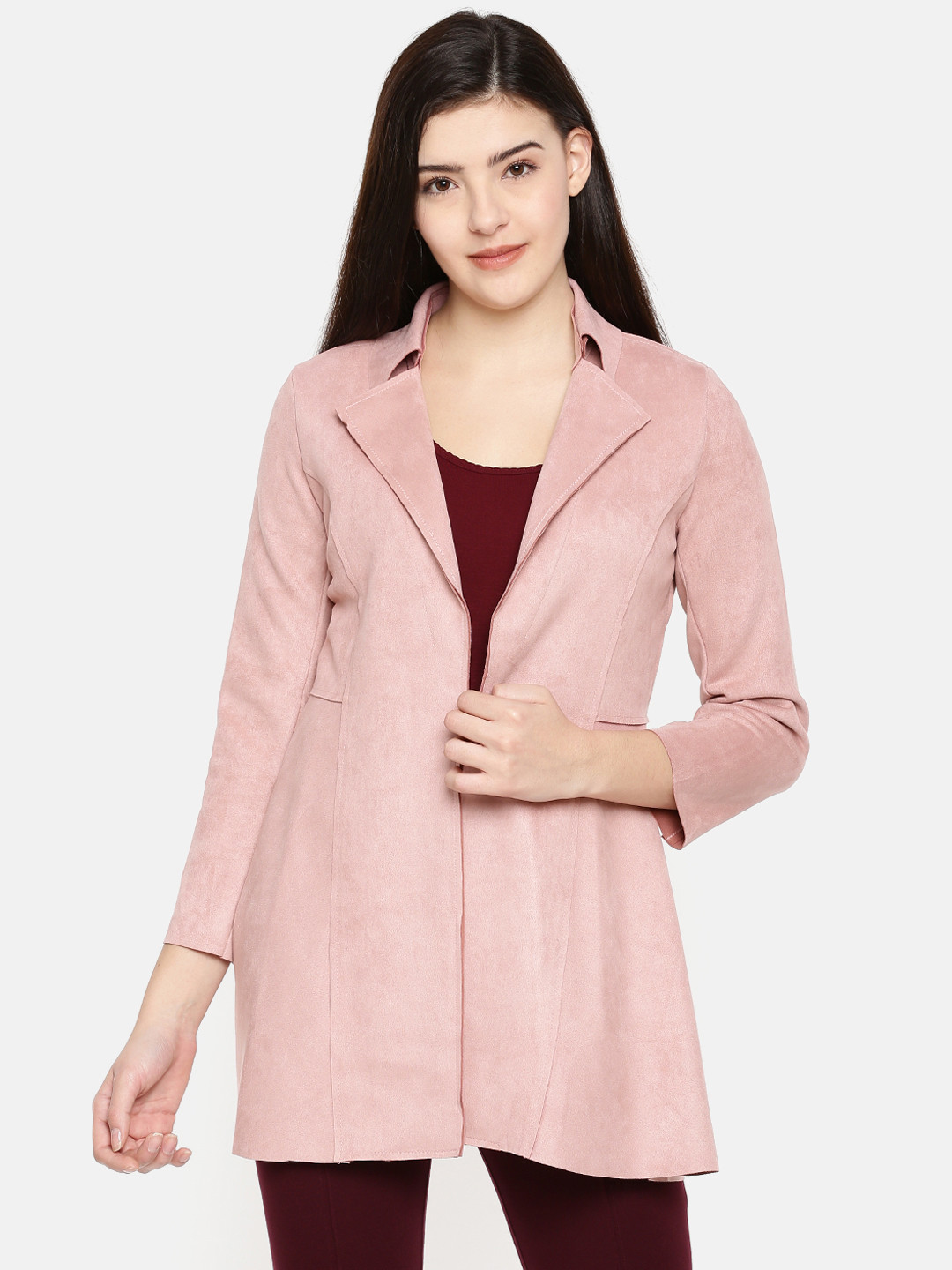 longline suede jacket