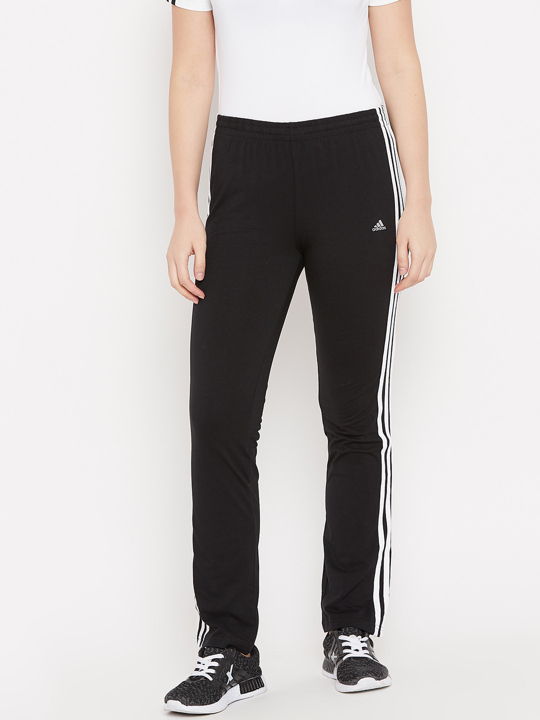 Buy ADIDAS Women Black Solid 3S Yoga Training Sustainable Track Pants Track Pants for Women