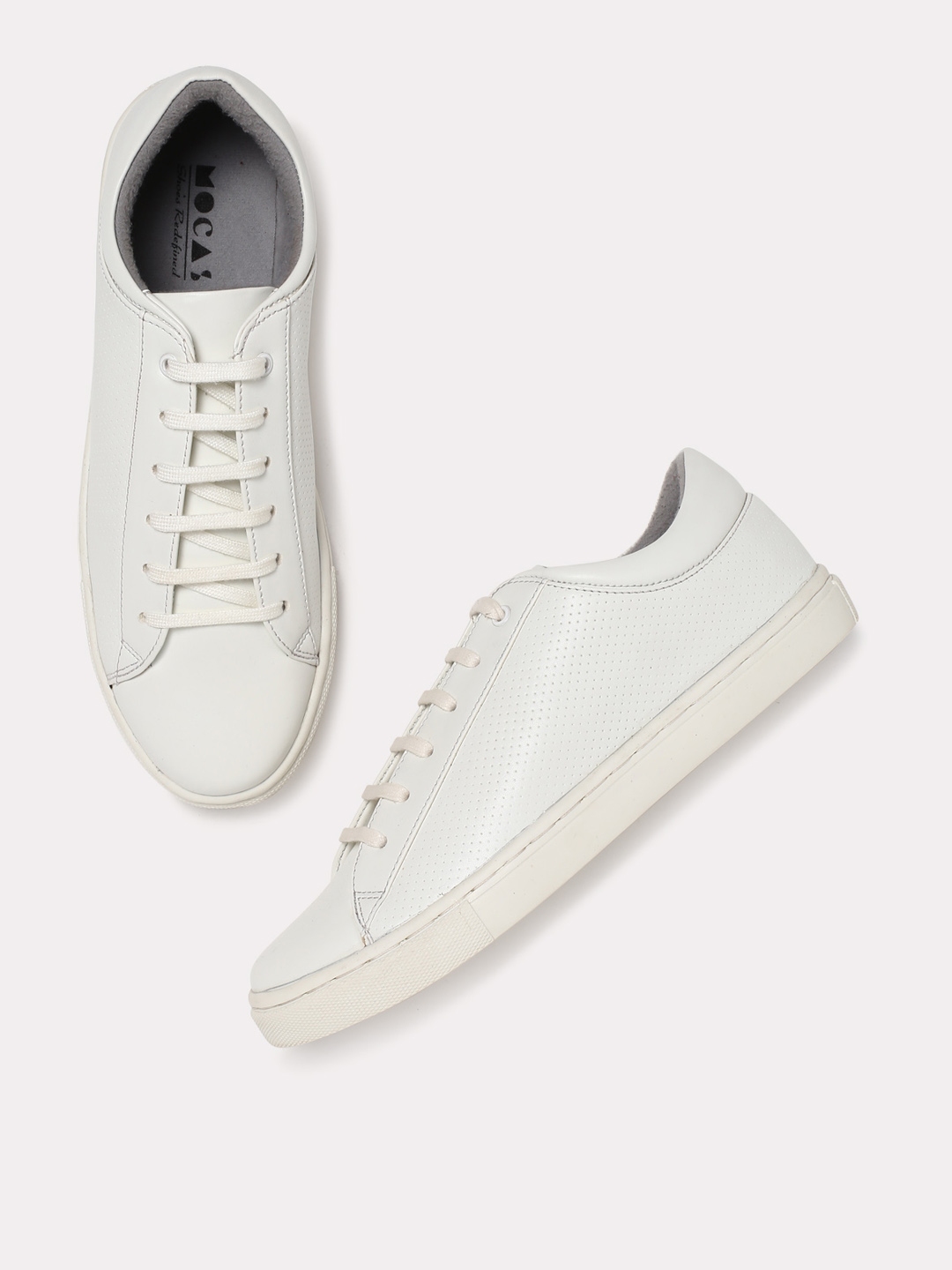 Buy Mocas Men White Sneakers - Casual Shoes for Men 7103268 | Myntra