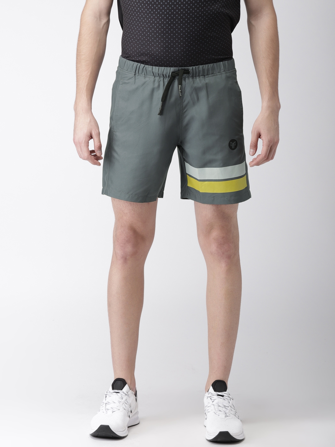 Buy 2GO Men Grey Solid Regular Fit Sports Shorts - Shorts for Men ...