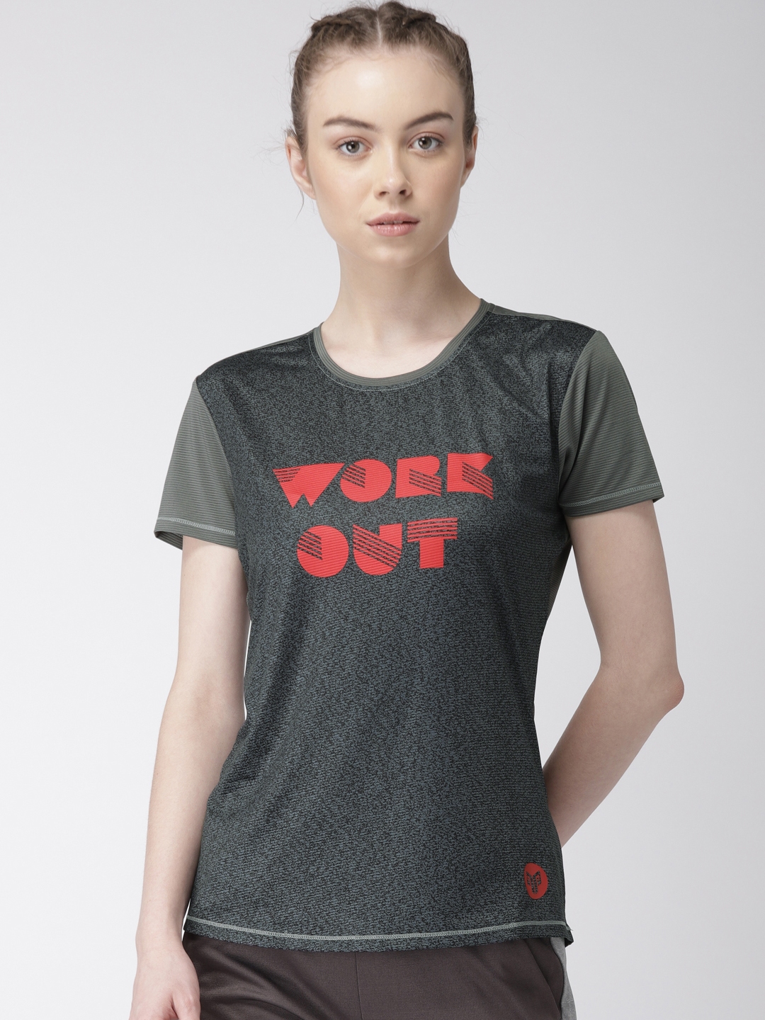 grey printed t shirt