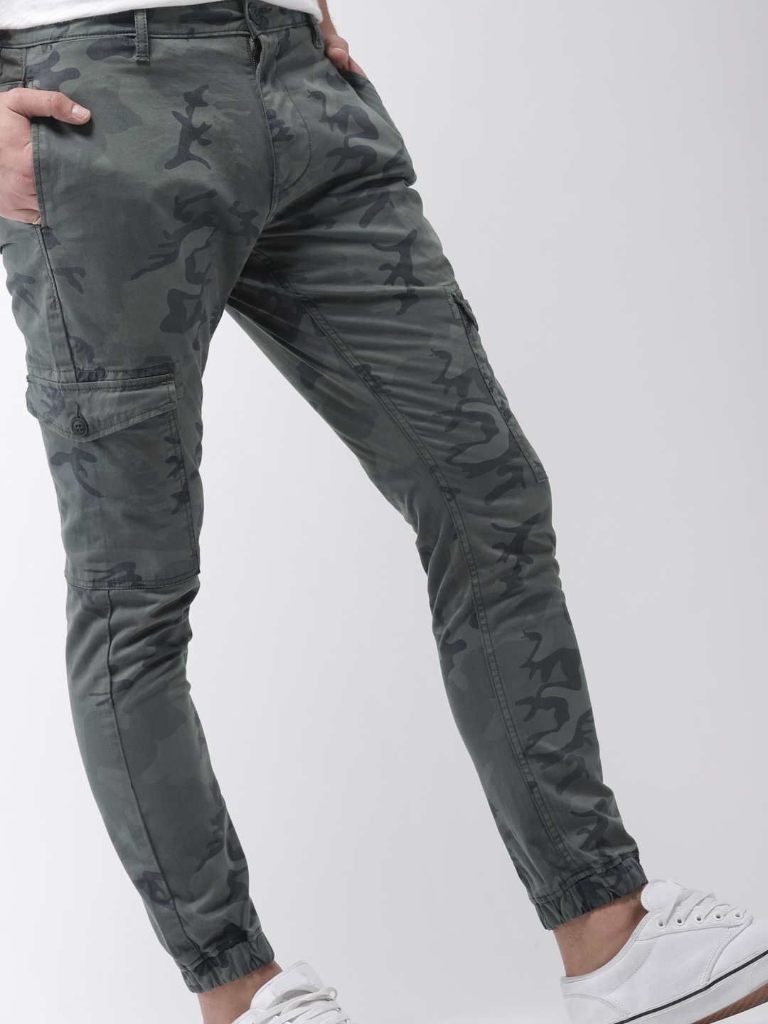 grey cargos h&m
