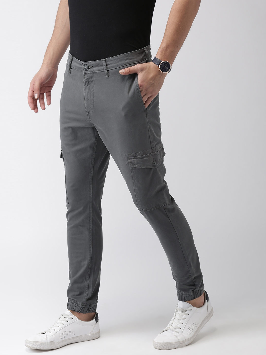 mens grey cargos