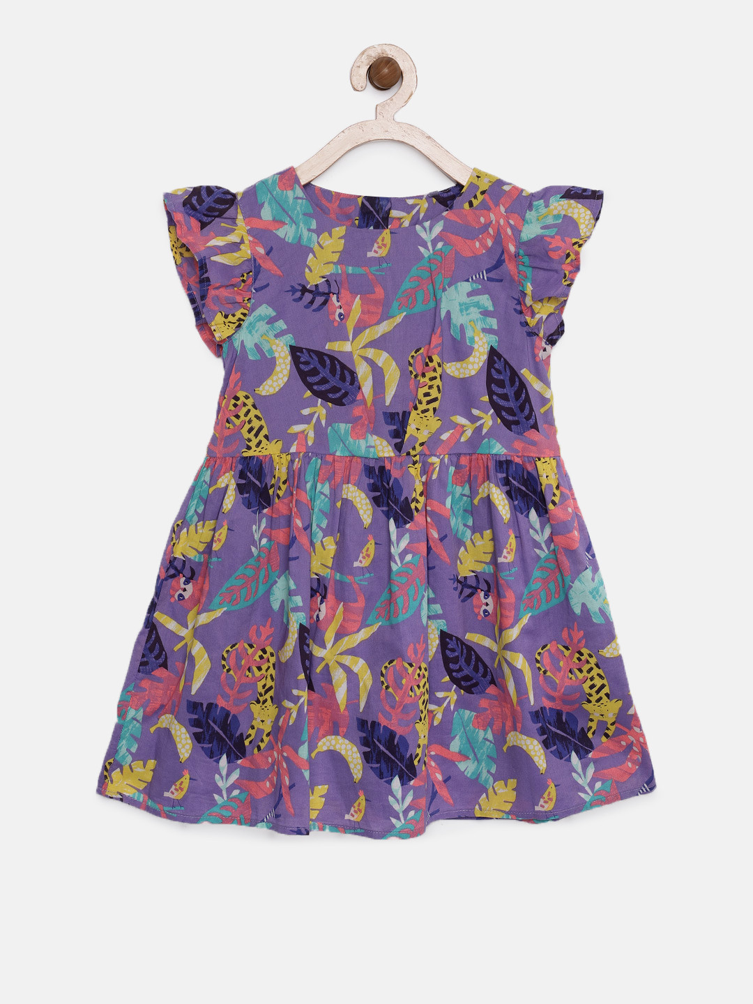 Robe Fille Marks & Spencer 12-13 Ans – A-line Viscose Rose, Col Rond, Sans Manches, Très Bon état