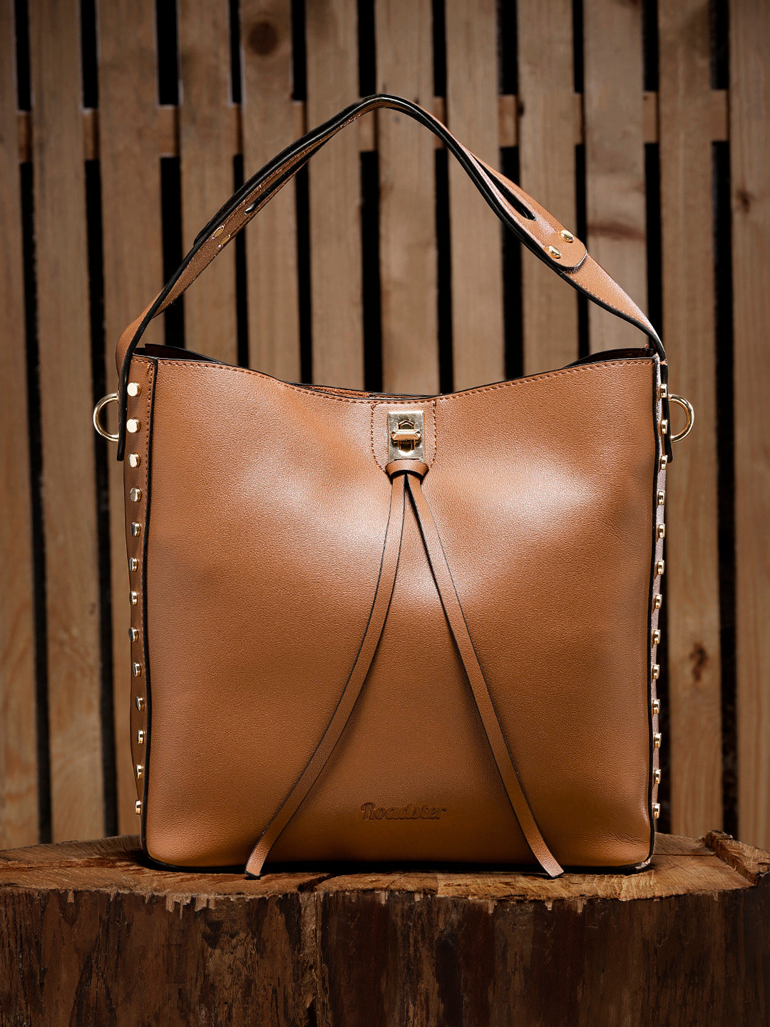 Buy Roadster Brown Solid Hobo Bag With Detachable Strap & Pouch Handbags for Women 7120334