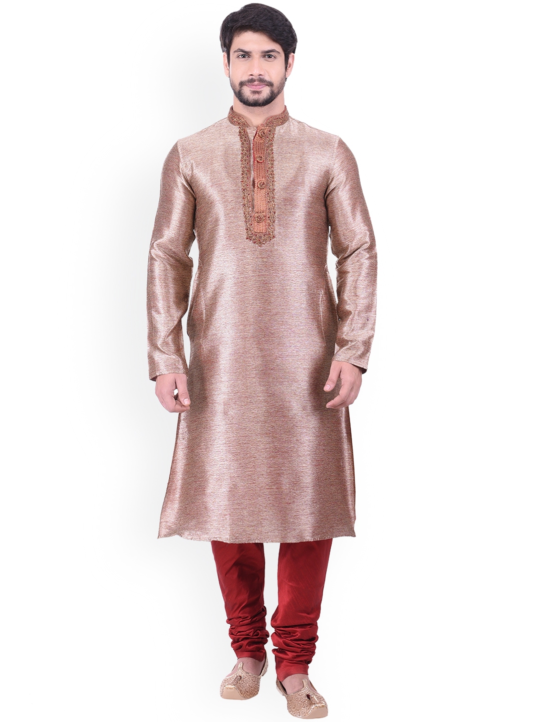 manyavar brown kurta