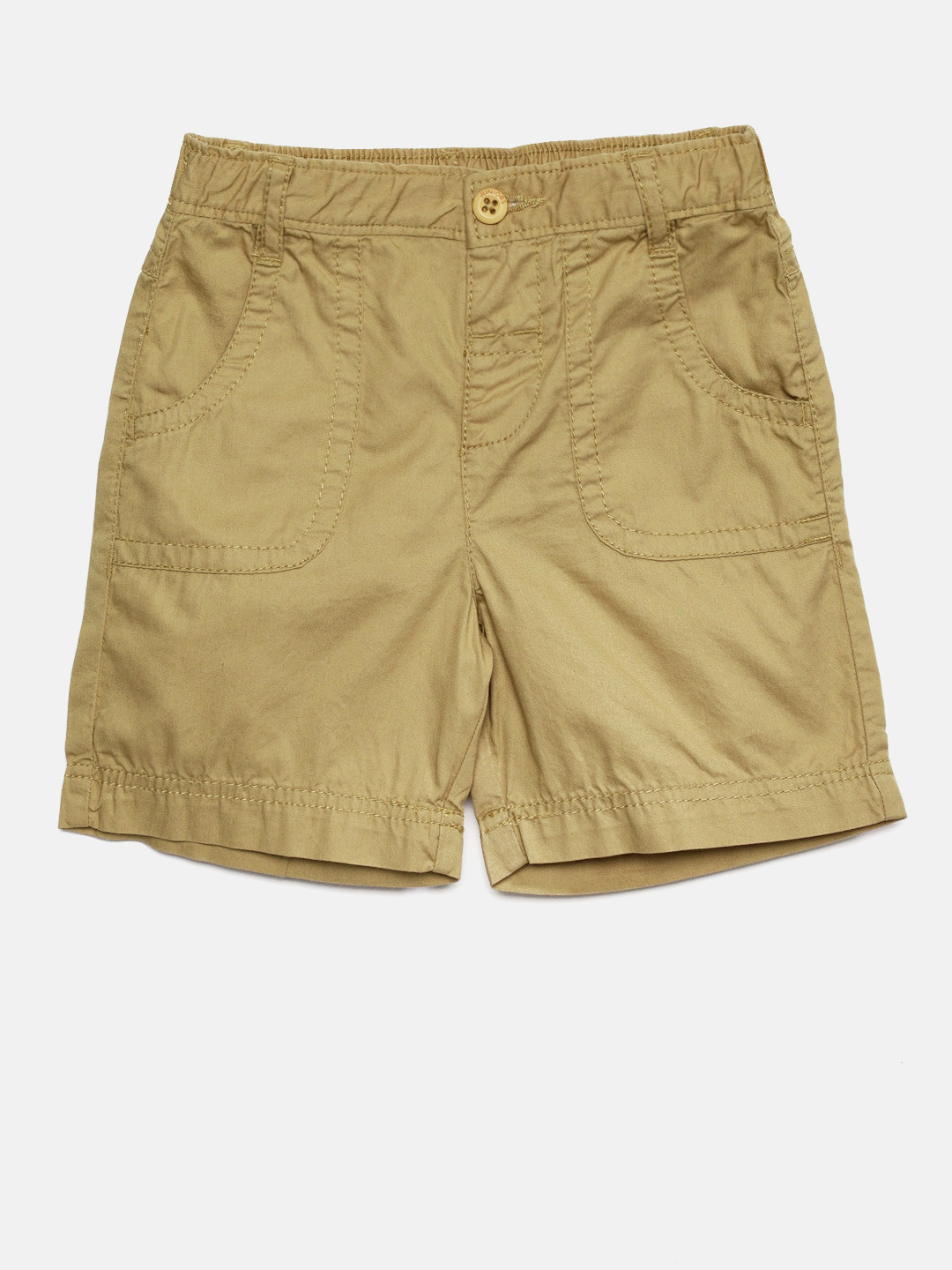 Buy Juniors By Lifestyle Boys Khaki Solid Regular Fit Shorts Shorts for Boys 7127890 Myntra