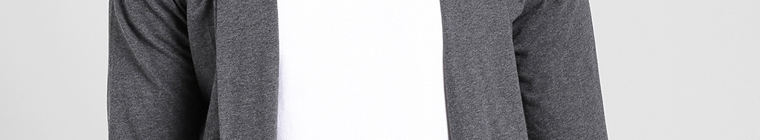 Buy Rigo Grey Solid Open Front Shrug - Shrug for Men 7128215 | Myntra