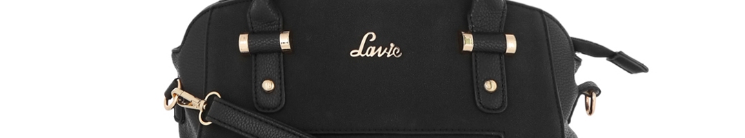 Buy Lavie Black Solid Satchel - Handbags for Women 7130590 | Myntra