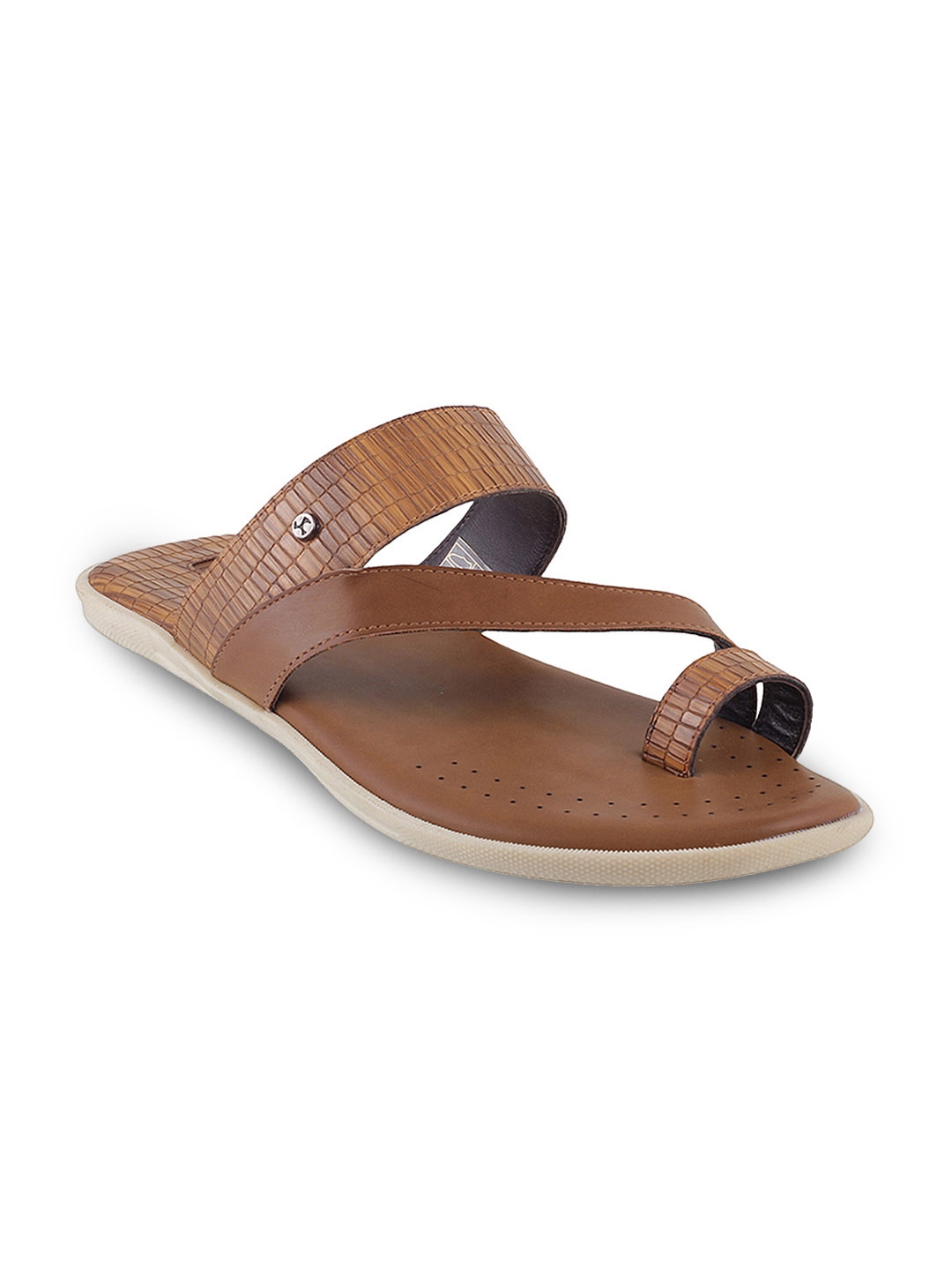 Buy Mochi Men Tan Comfort Leather Sandals - Sandals for Men 7135116 | Myntra