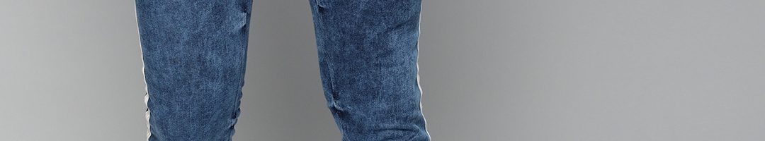 Buy Kook N Keech Garfield Men Blue Skinny Fit Mid Rise Clean Look Jeans ...
