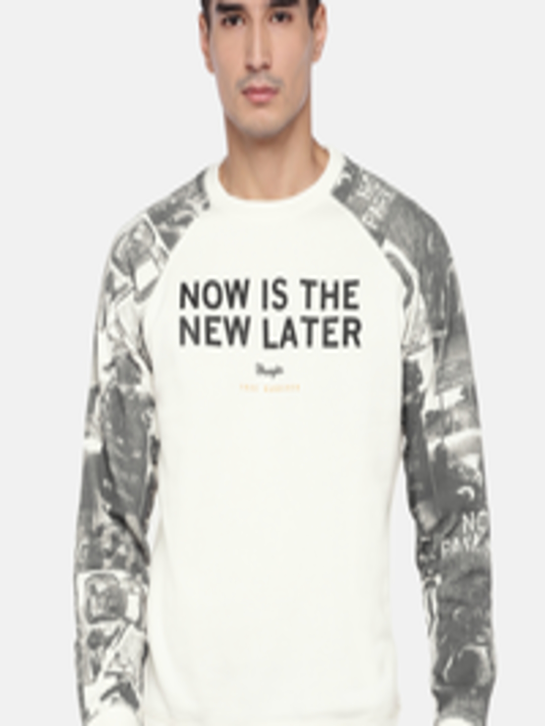 Buy Wrangler Men Off White Printed Sweatshirt - Sweatshirts for Men ...