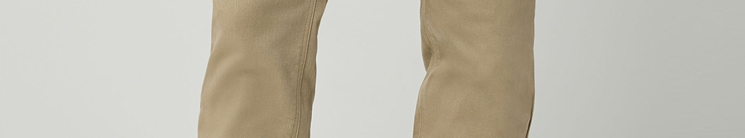 Buy Next Men Beige Slim Fit Mid Rise Clean Look Stretchable Jeans ...