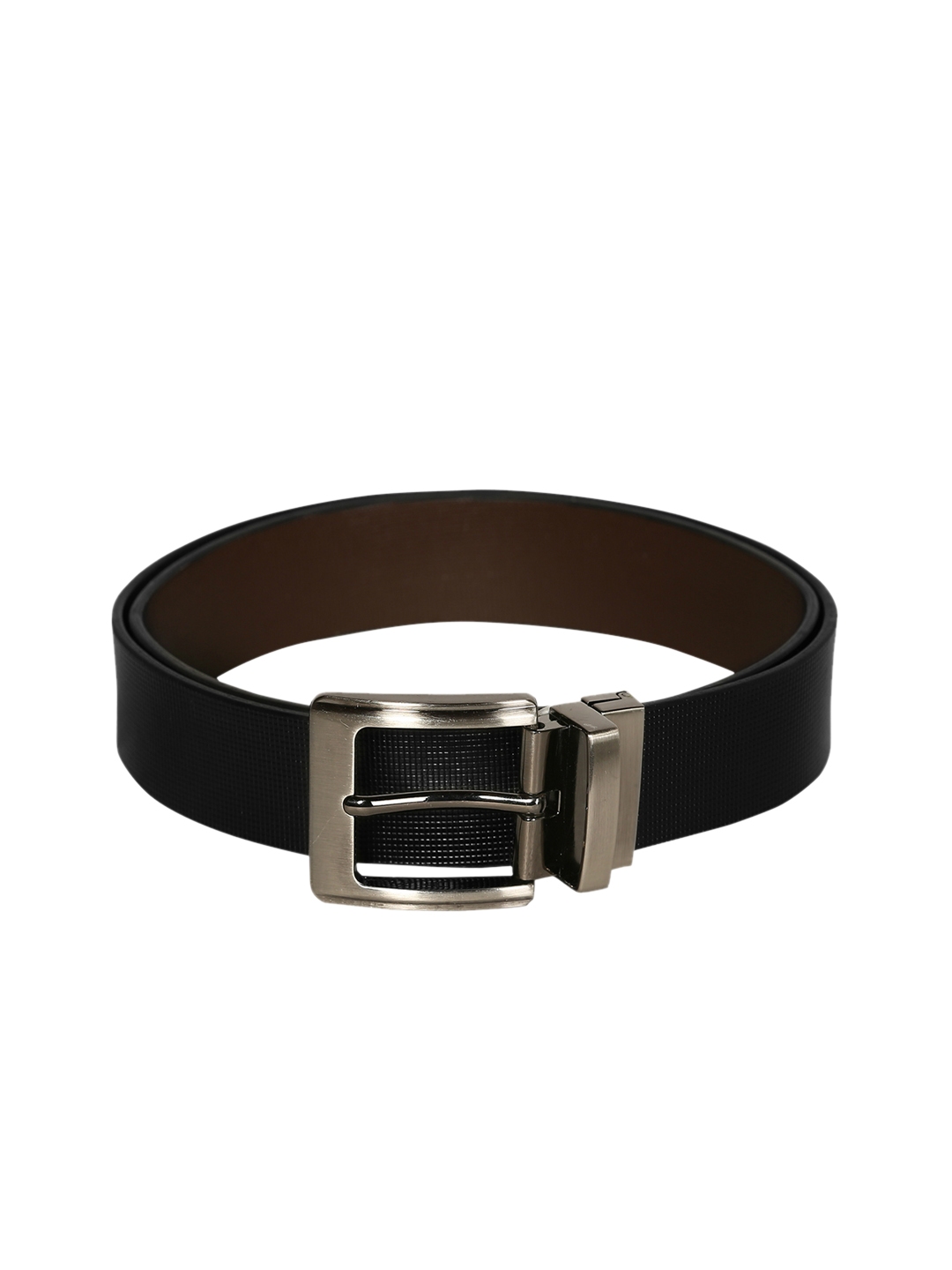Buy SCHARF Men Brown & Black Leather Reversible Belt - Belts for Men ...