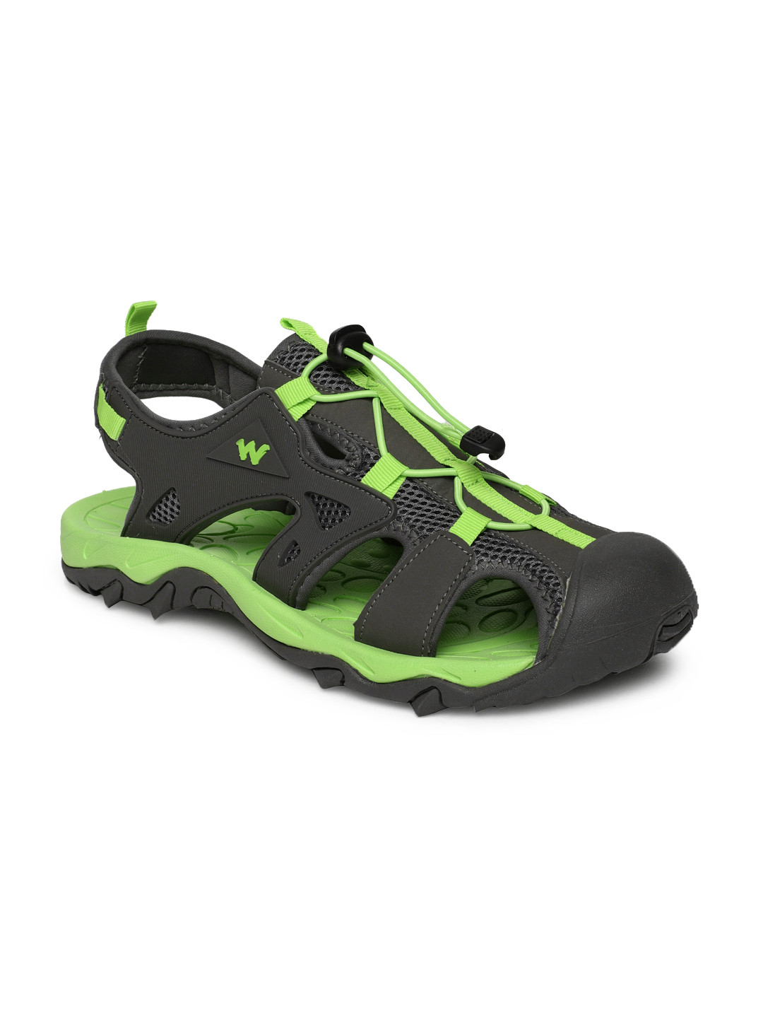 Buy Wildcraft Men Grey & Lime Dallas 2.0 Green Sport Sandals Sports