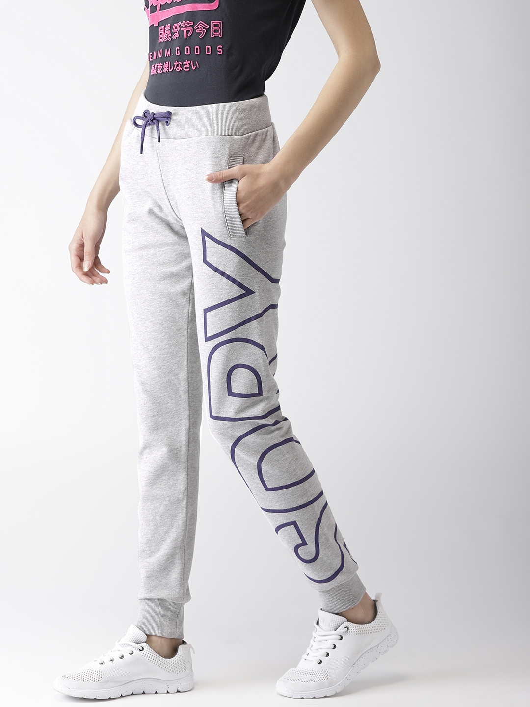 grey superdry joggers