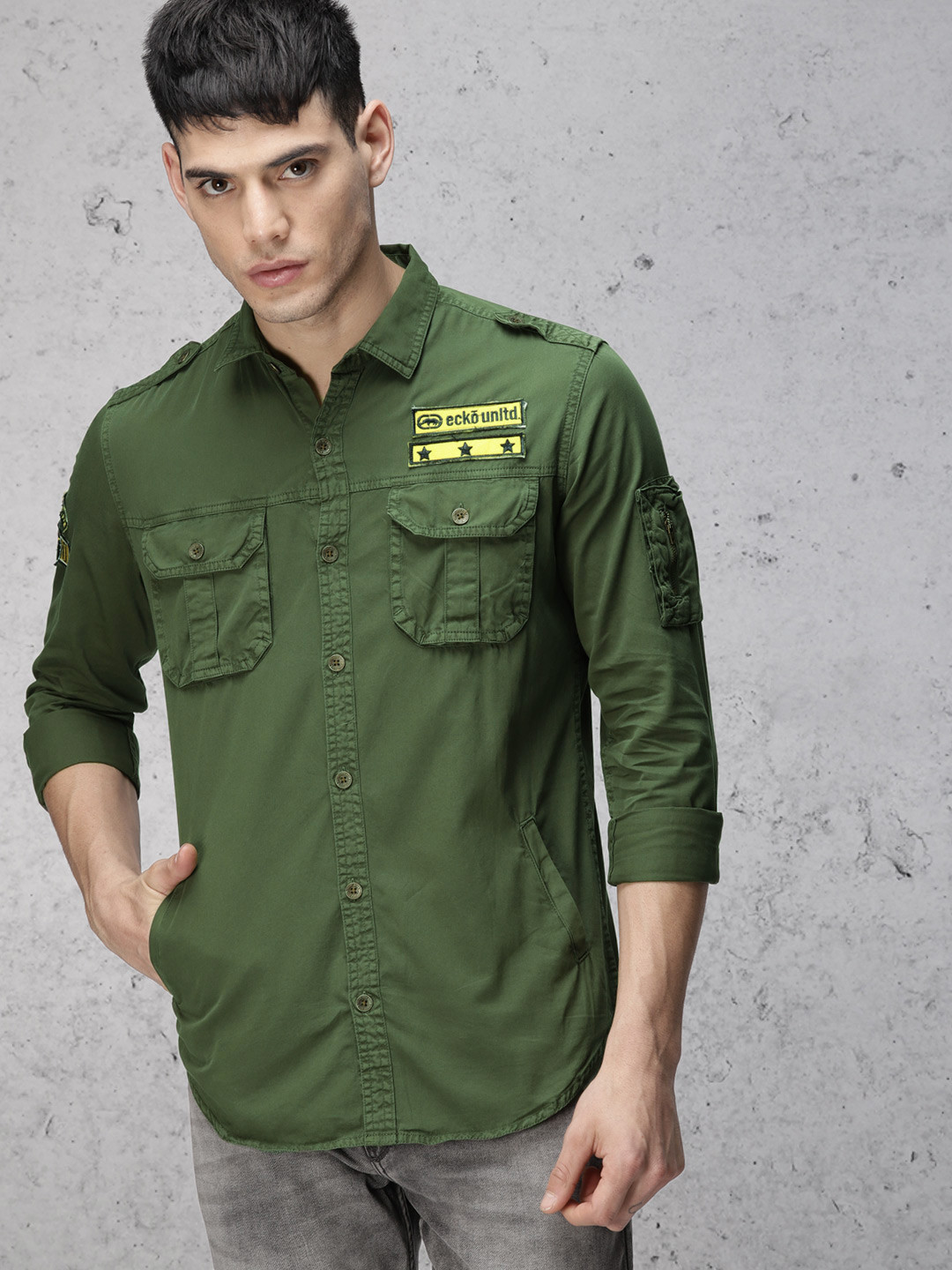 green ecko shirt