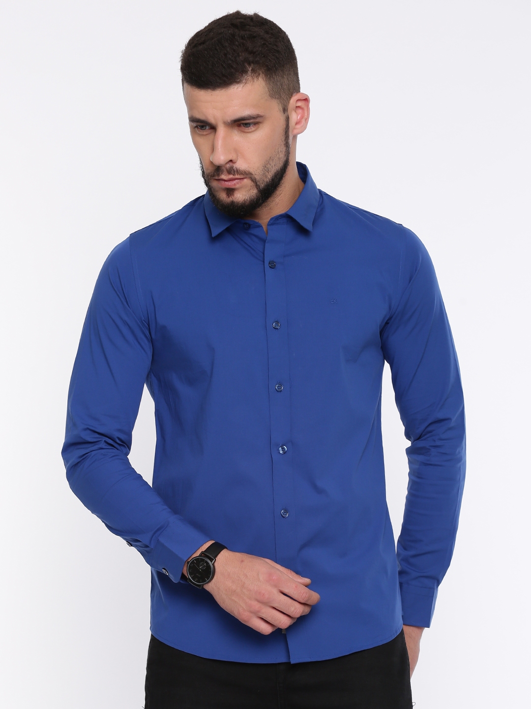 Buy Calvin Klein Jeans Men Blue Slim Fit Casual Shirt - Shirts for Men